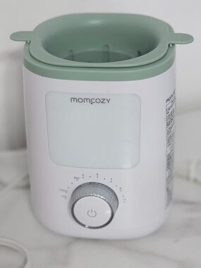 Momcozy Green & White Baby Bottle Warmer
